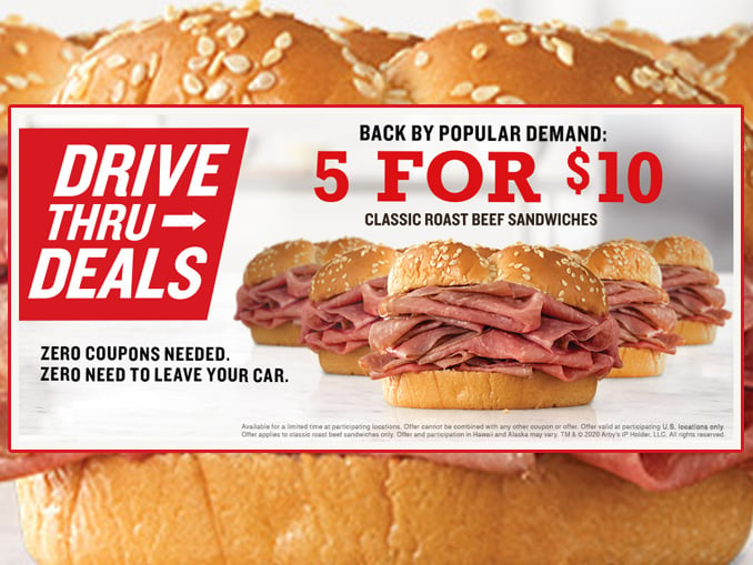 Arby’s-Extends-5-For-10-Classic-Roast-Beef-Sandwiches-Deal-Through-April-12-2020